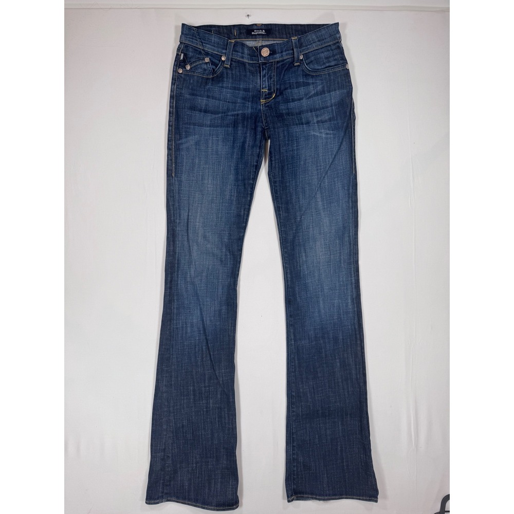 Rock & Republic Bootcut Jeans Dark Wash Low Rise Y2K Tall Long 26 Denim Casual